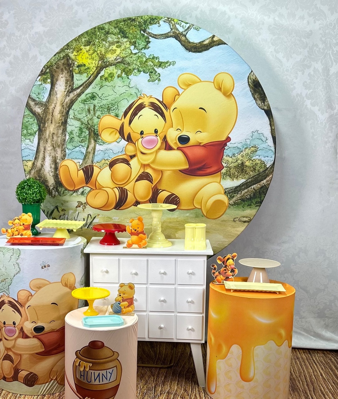 Kit Prata Ursinho Pooh  - Élida Pegue e Monte 