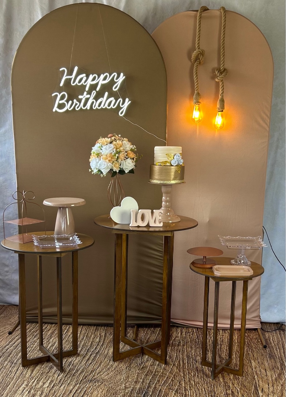 Kit Ouro  Adulto Marrom Com Led - Élida Pegue e Monte 