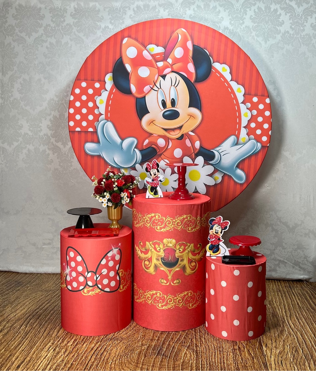 Kit Bronze Minnie Vermelha - Élida Pegue e Monte 
