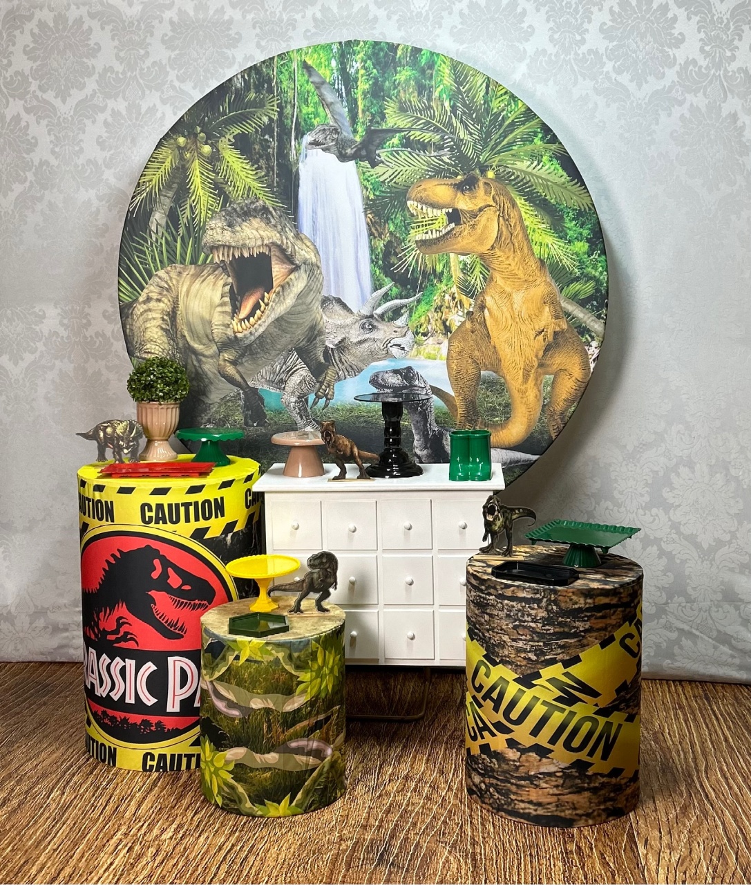 Kit Prata Jurassic Park  - Élida Pegue e Monte 