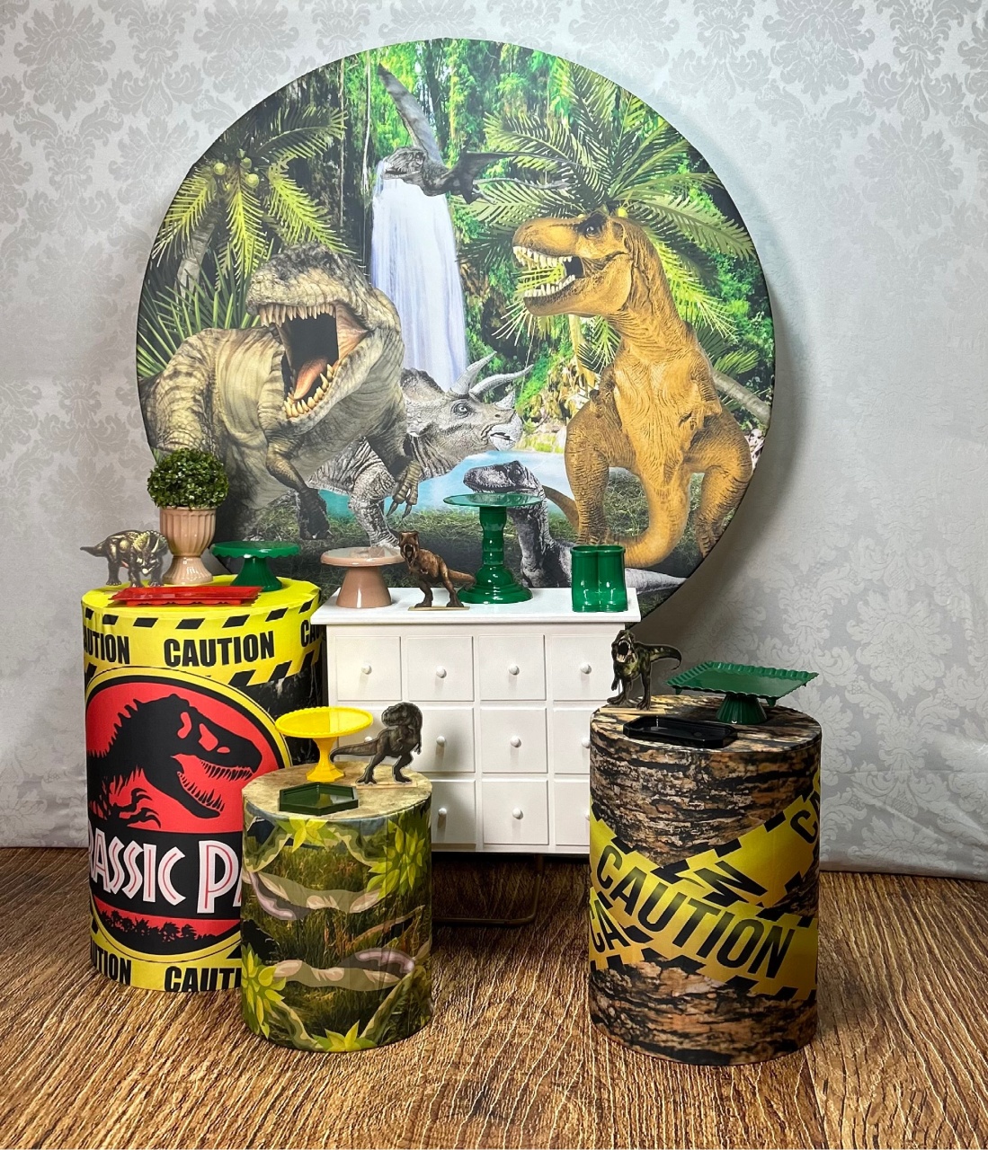 Kit Prata Jurassic Park   - Élida Pegue e Monte 
