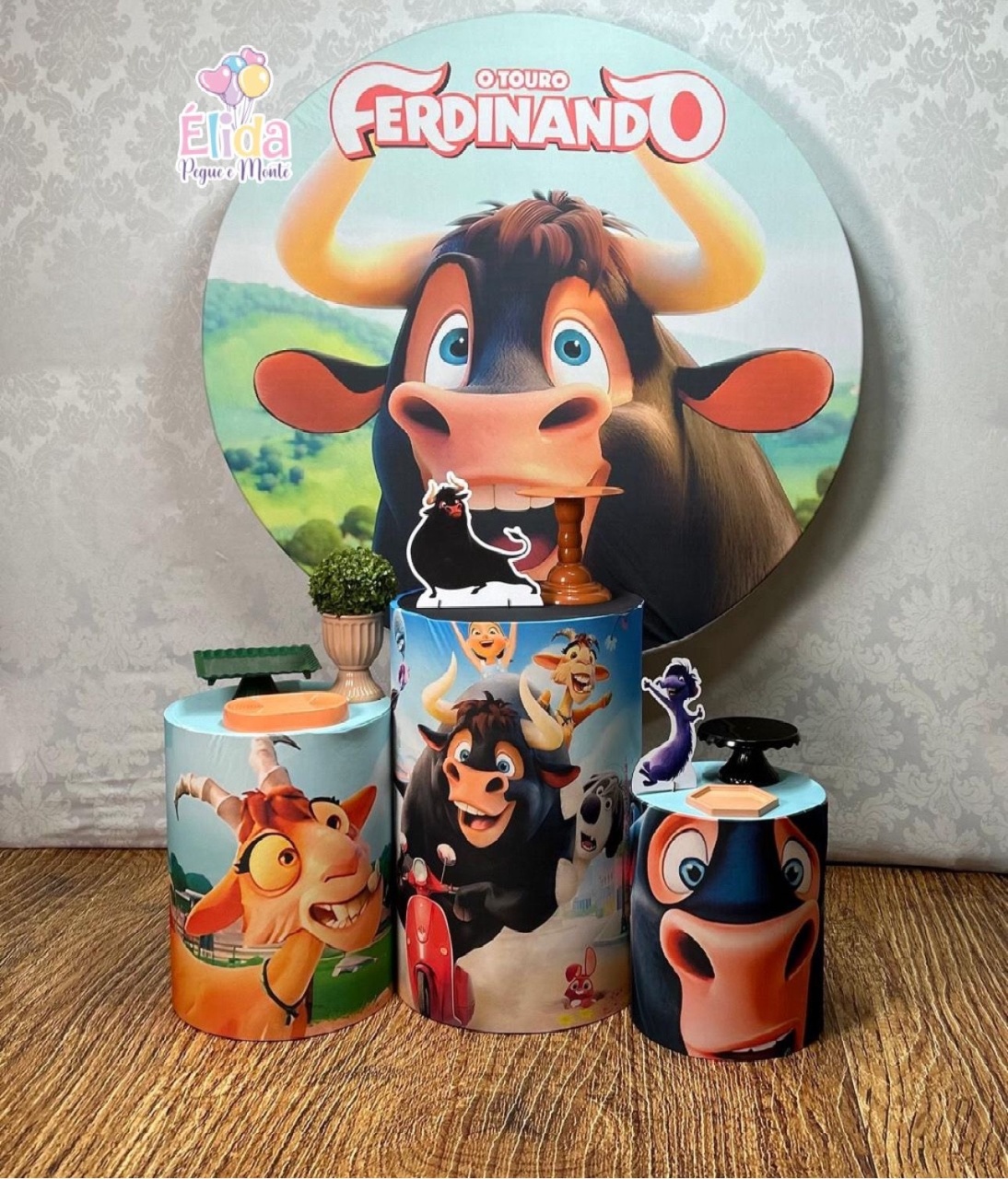 Kit Bronze Touro Ferdinando - Élida Pegue e Monte 