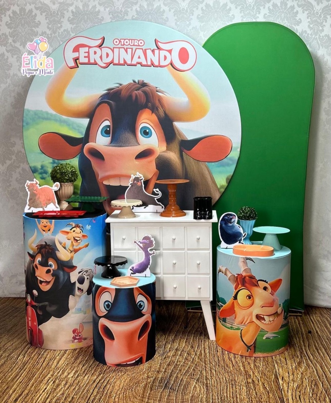 Kit Ouro Touro Ferdinando - Élida Pegue e Monte 