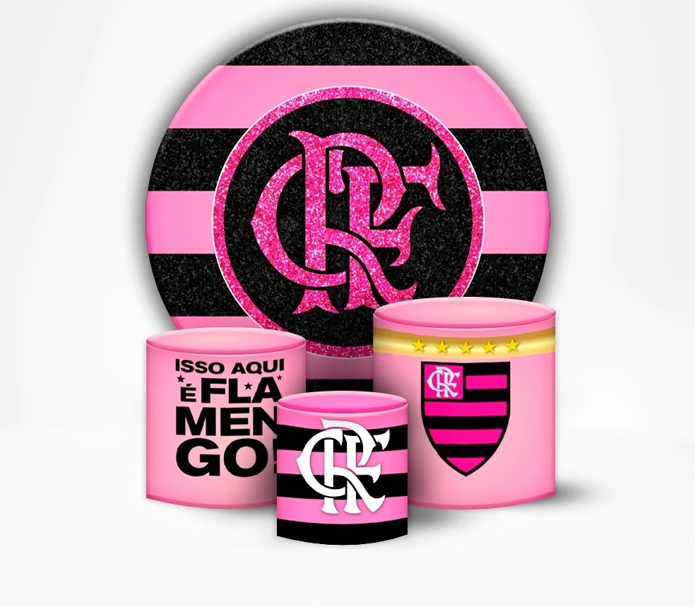 Painel Flamengo Rosa  - Élida Pegue e Monte 