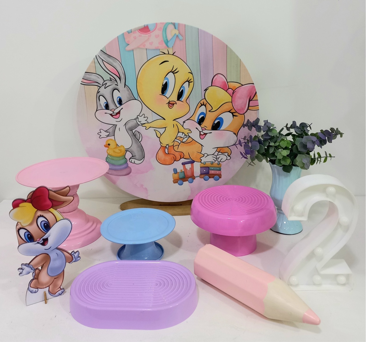 Mini Kit Looney Tunes - Decorar  Festas e Locacoes
