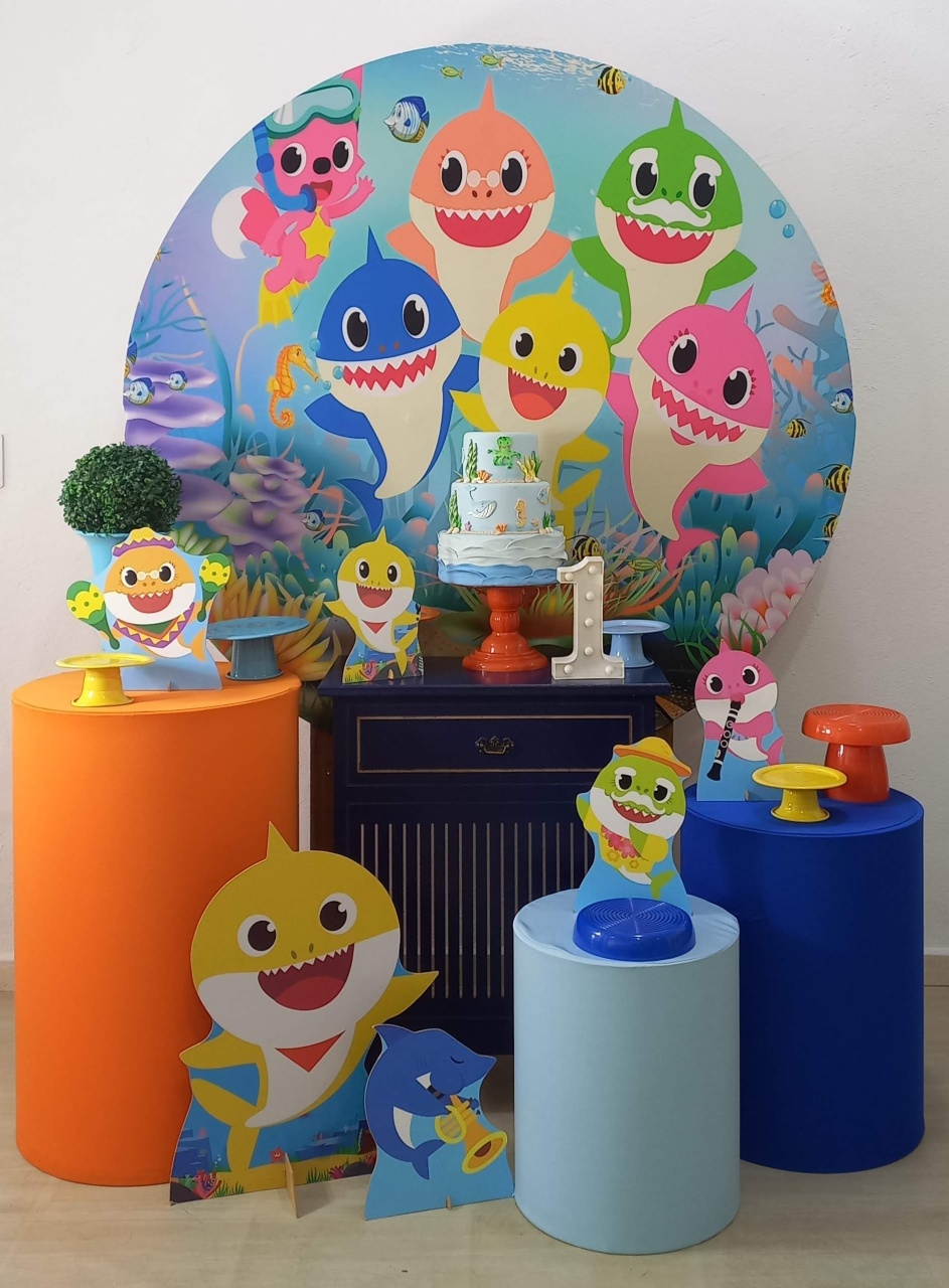 Kit Amor Baby Shark - Decorar  Festas e Locacoes