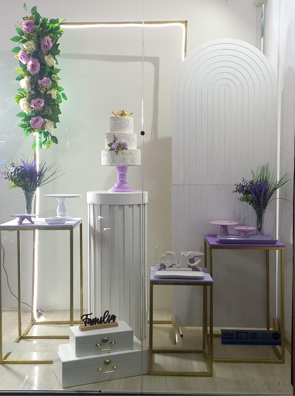 Floral Lilas Com Branco  - Decorar  Festas e Locacoes