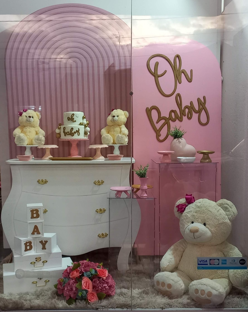 Cha de Bb Rosa  - Decorar  Festas e Locacoes
