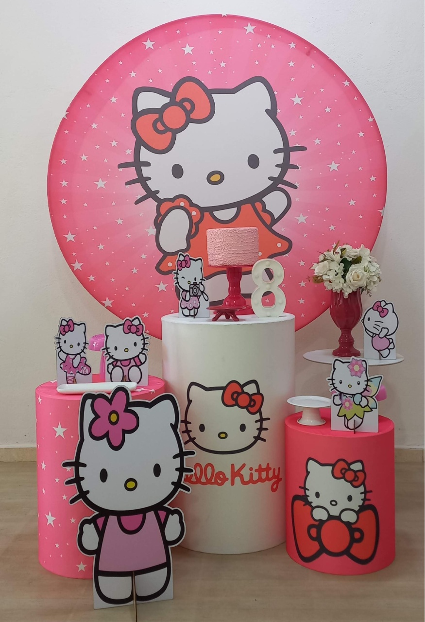 Hello Kitty Carinho  - Decorar  Festas e Locacoes