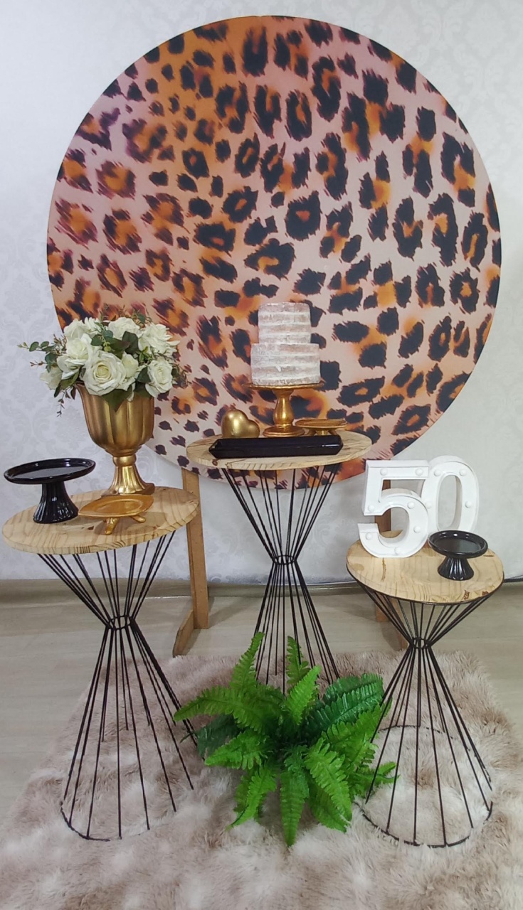 Onca Animal Print Carinho  - Decorar  Festas e Locacoes