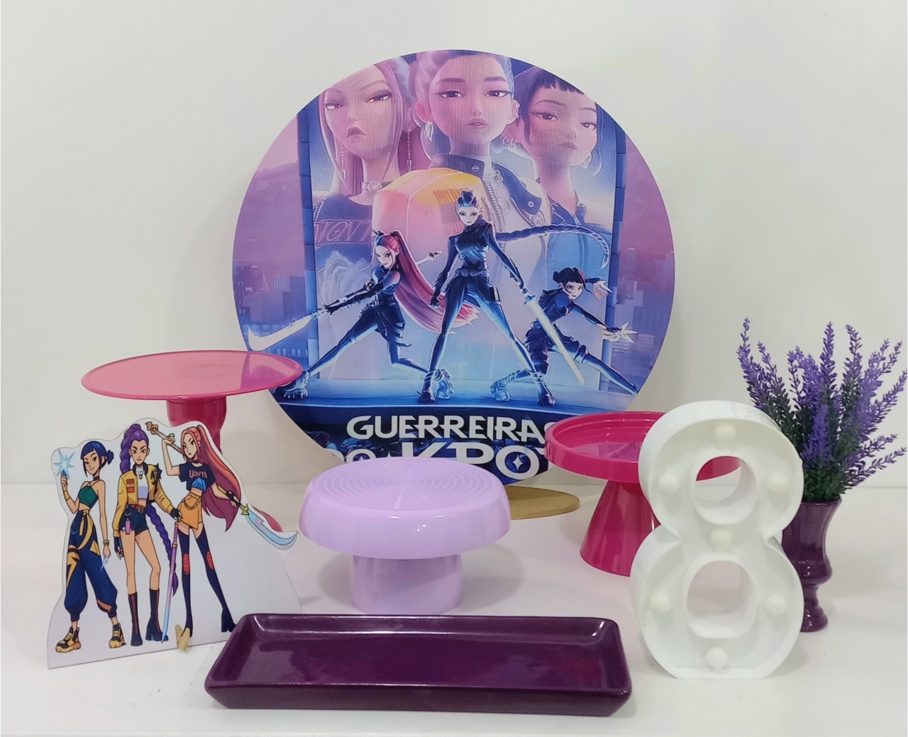Mini Kit Guerreiras Kpop - Decorar  Festas e Locacoes