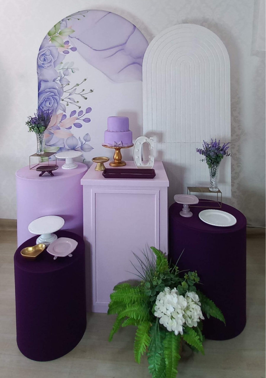 15 Anos Floral Lilas  - Decorar  Festas e Locacoes