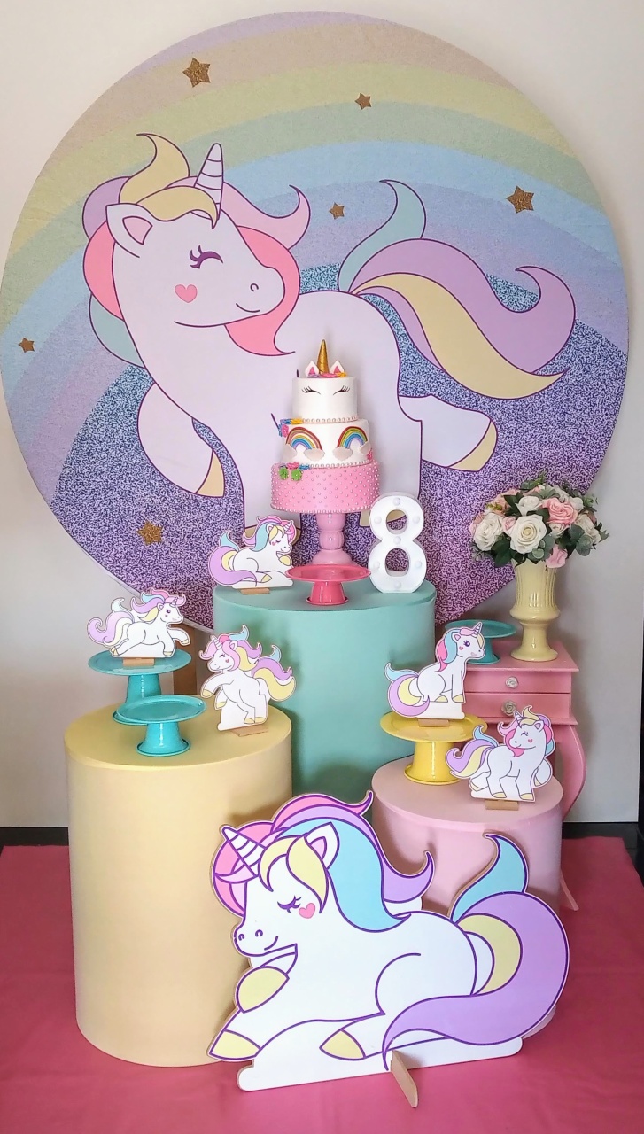 Unicornio Carinho  - Decorar  Festas e Locacoes