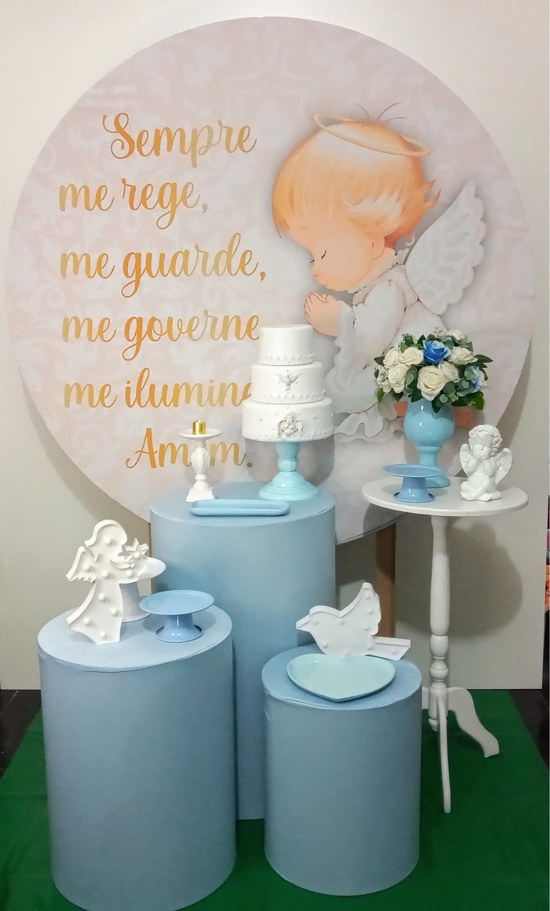 Batizado Anjo Carinho  - Decorar  Festas e Locacoes