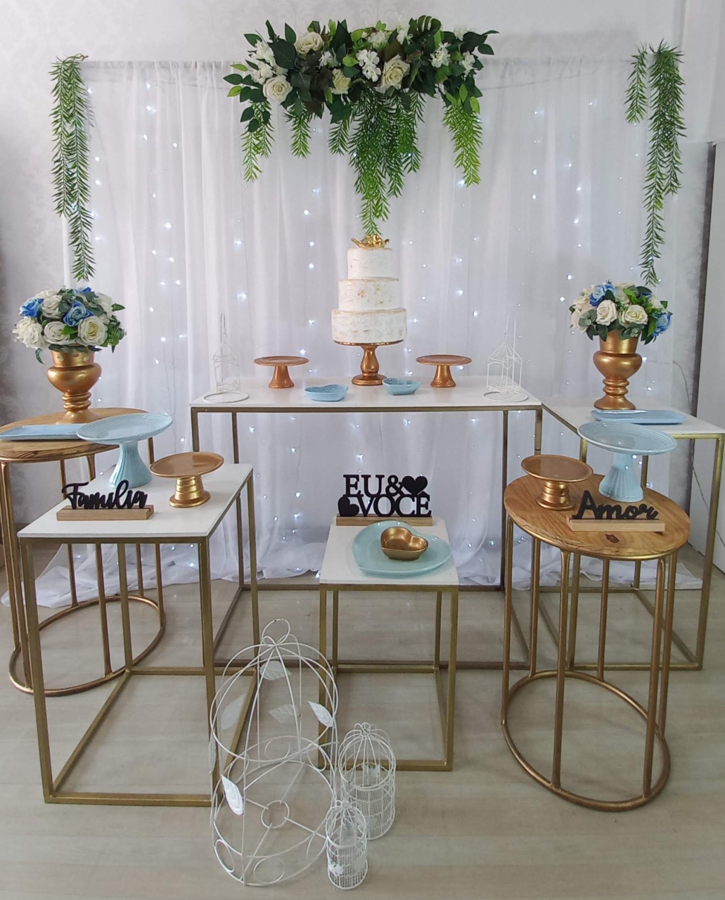 Azul Serenite Com Led - Decorar  Festas e Locacoes