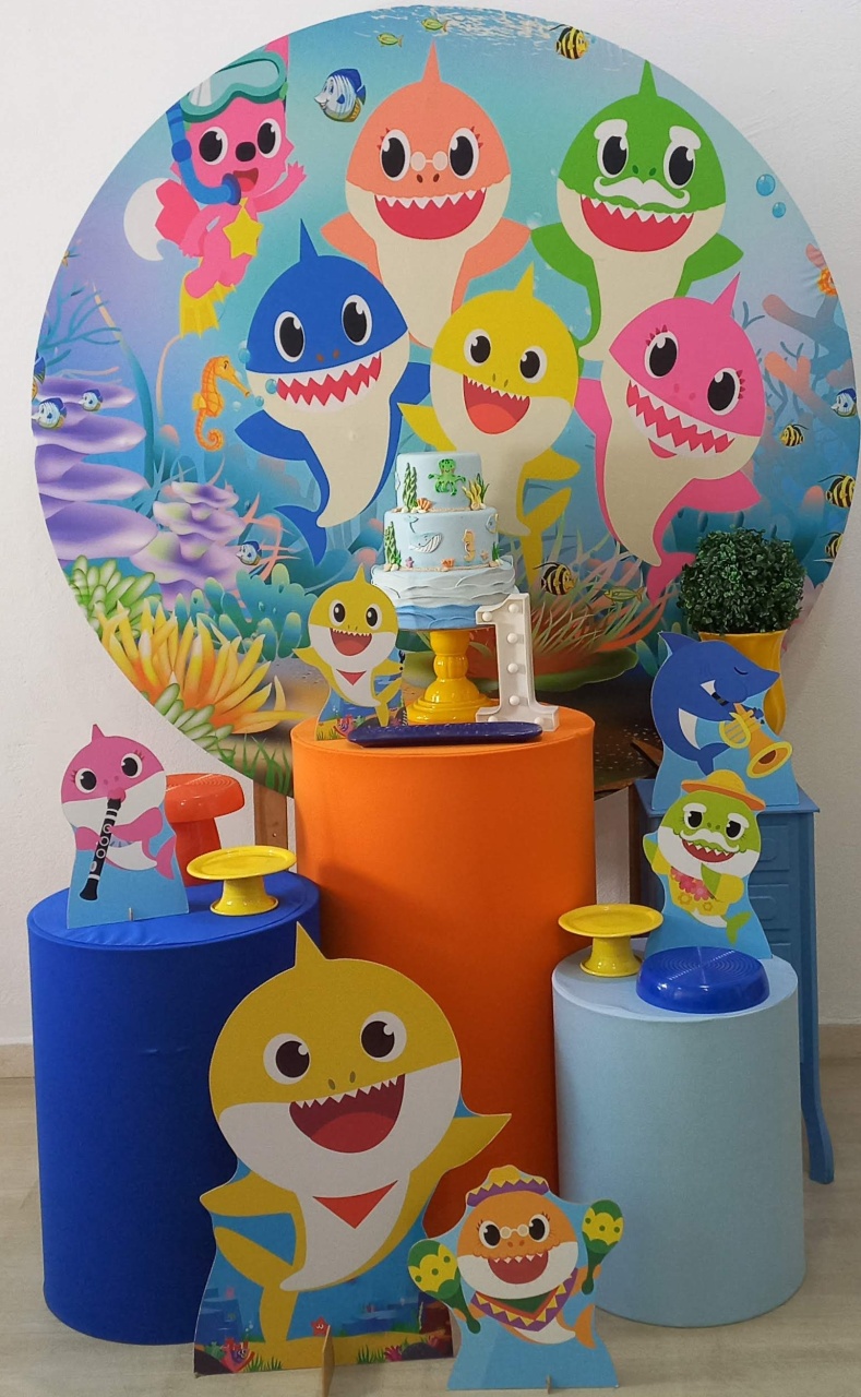 Baby Shark Carinho  - Decorar  Festas e Locacoes