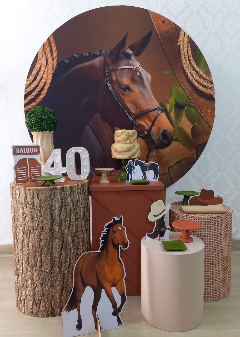 Kit Amor Cavalo - Decorar  Festas e Locacoes