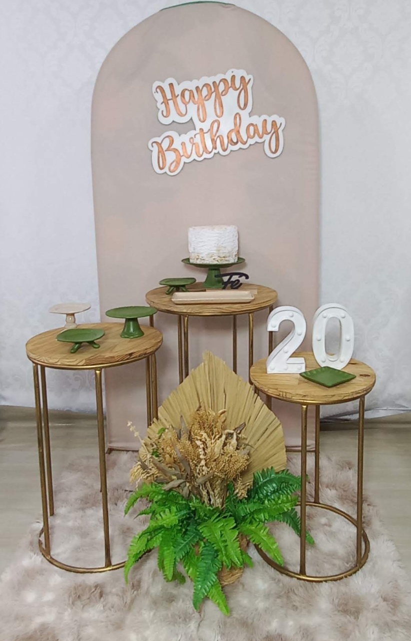 Romano Nude Com Verde  - Decorar  Festas e Locacoes