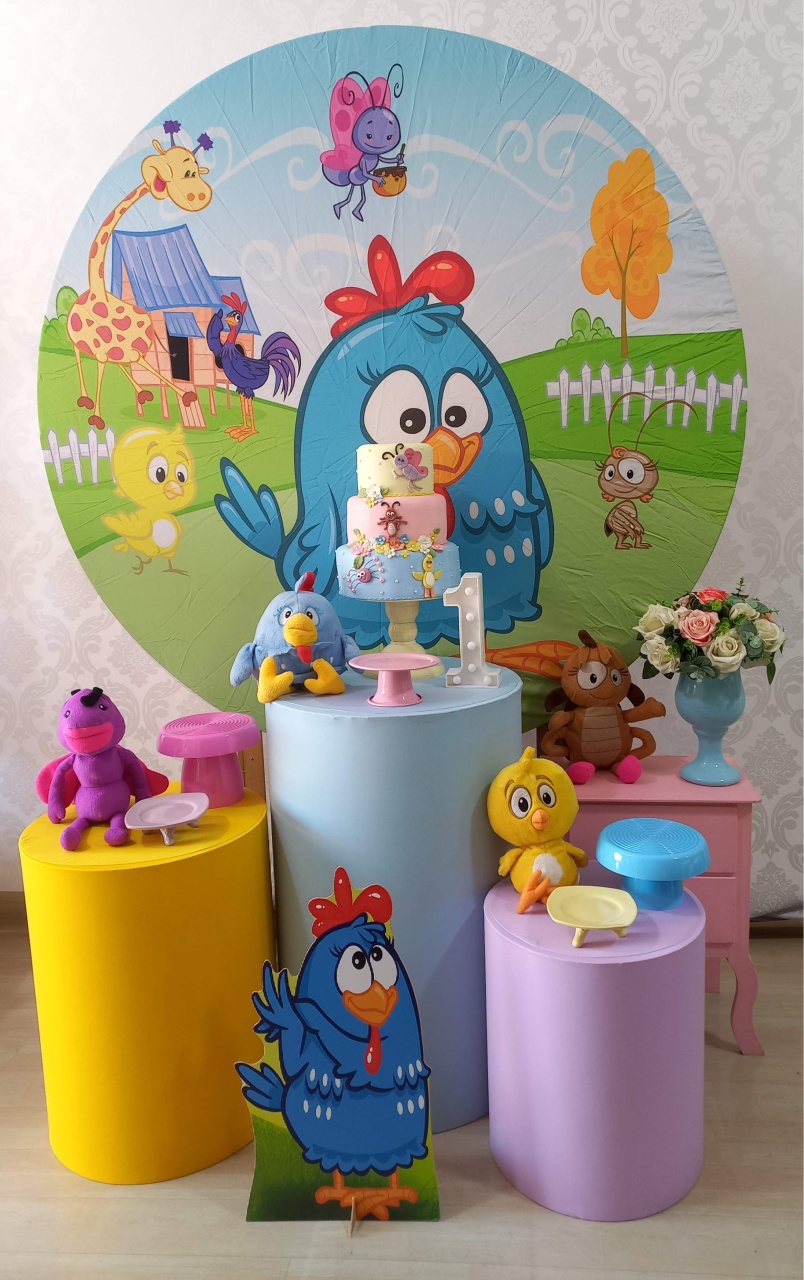Galinha Pint.2 Carinho  - Decorar  Festas e Locacoes