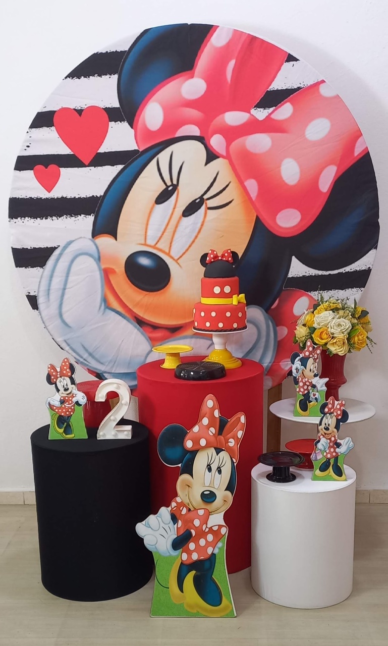 Minnie Vermelha Carinho  - Decorar  Festas e Locacoes