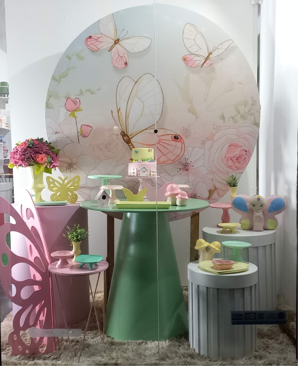 Cha de Bb Borboletas Candy  - Decorar  Festas e Locacoes