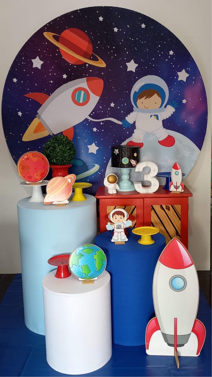 Kit Amor Astronauta  - Decorar  Festas e Locacoes