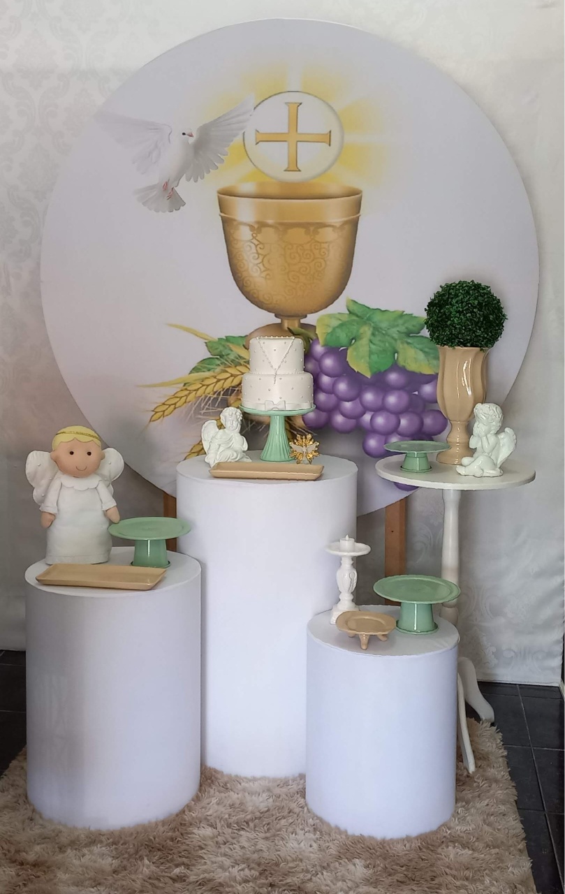Eucaristia Verde Com Nude  - Decorar  Festas e Locacoes