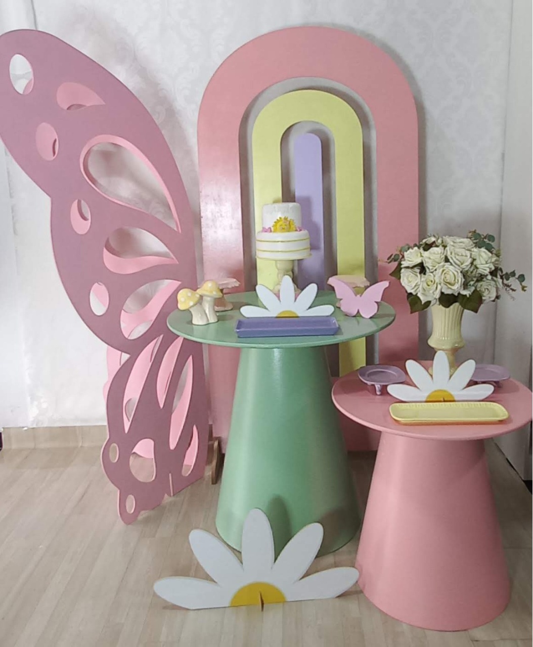 Arco Iris E Borboleta  - Decorar  Festas e Locacoes