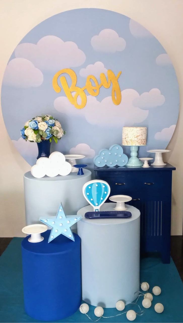 Kit Amor Cha Bb Nuvem - Decorar  Festas e Locacoes