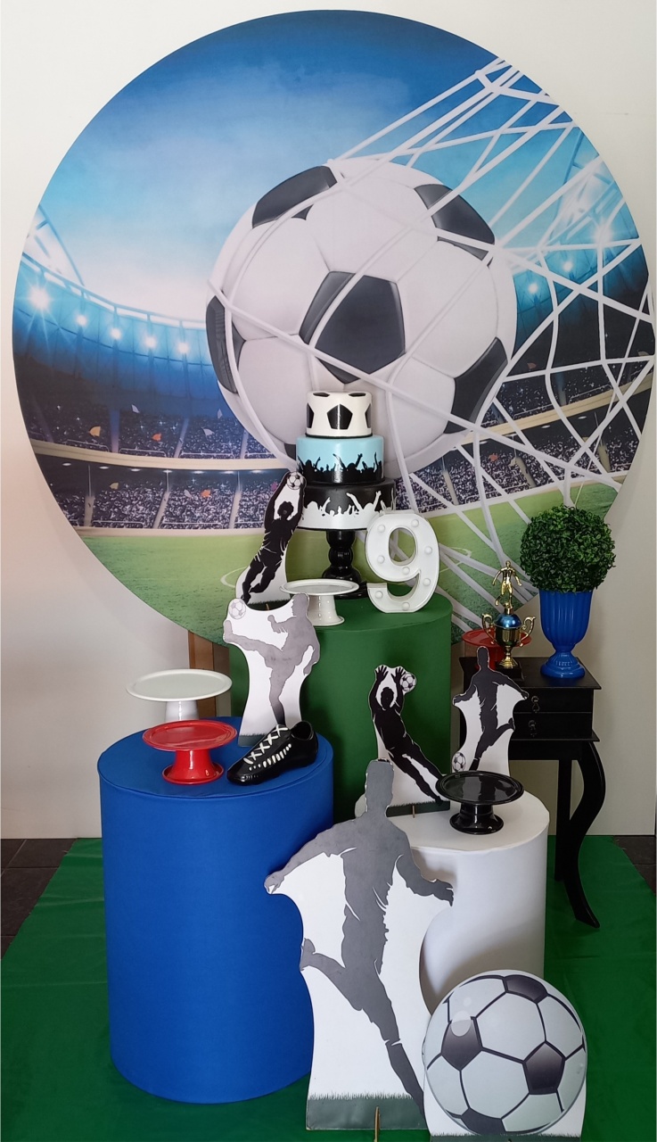 Kit Carinho Futebol Bola Na Rede - Decorar  Festas e Locacoes