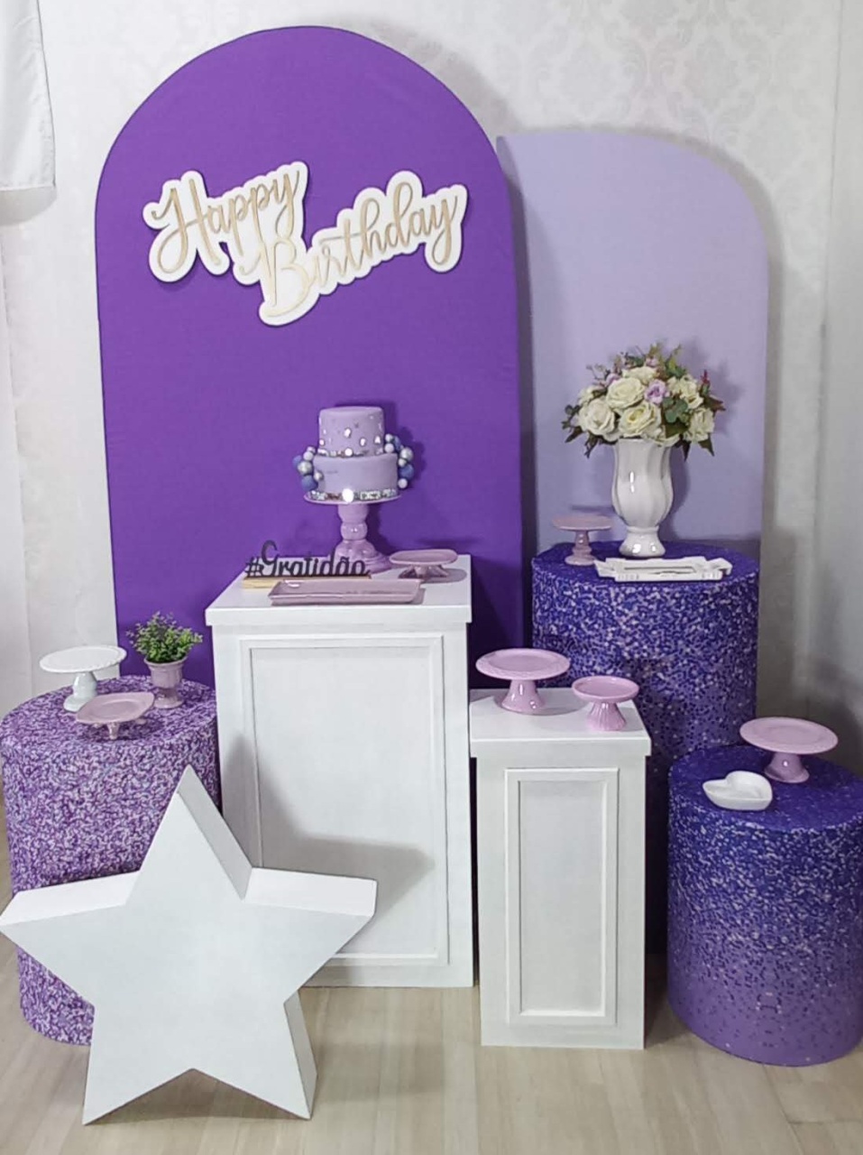 15 Anos Prata Com Estrela Mdf  - Decorar  Festas e Locacoes