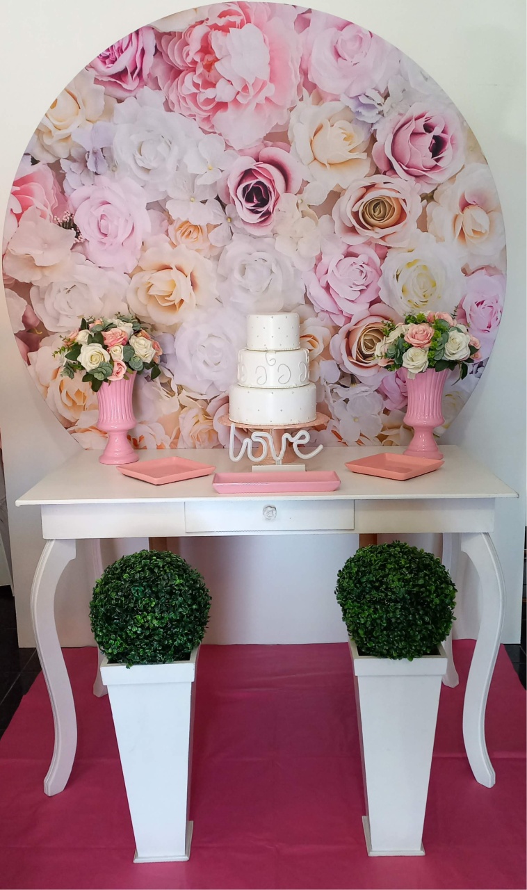 Floral 3D Mesa Provencal  - Decorar  Festas e Locacoes