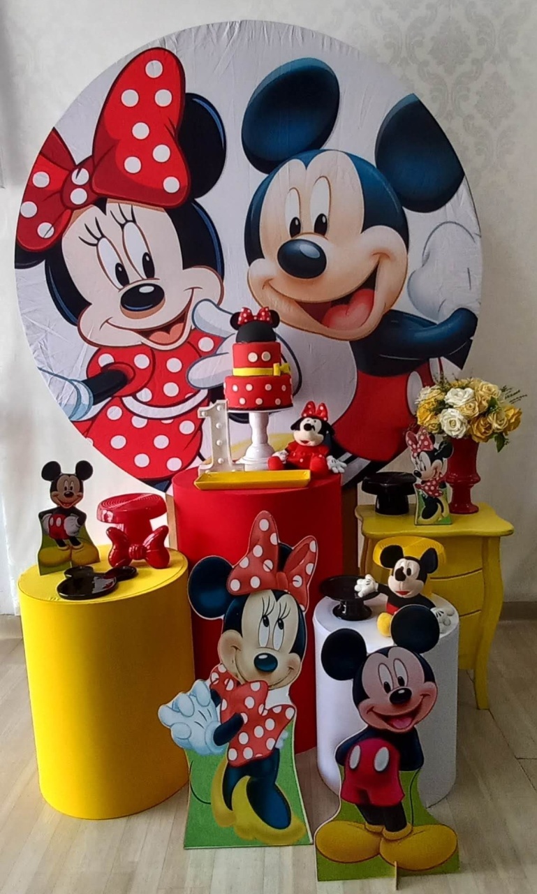 Mickey E Minnie Carinho  - Decorar  Festas e Locacoes