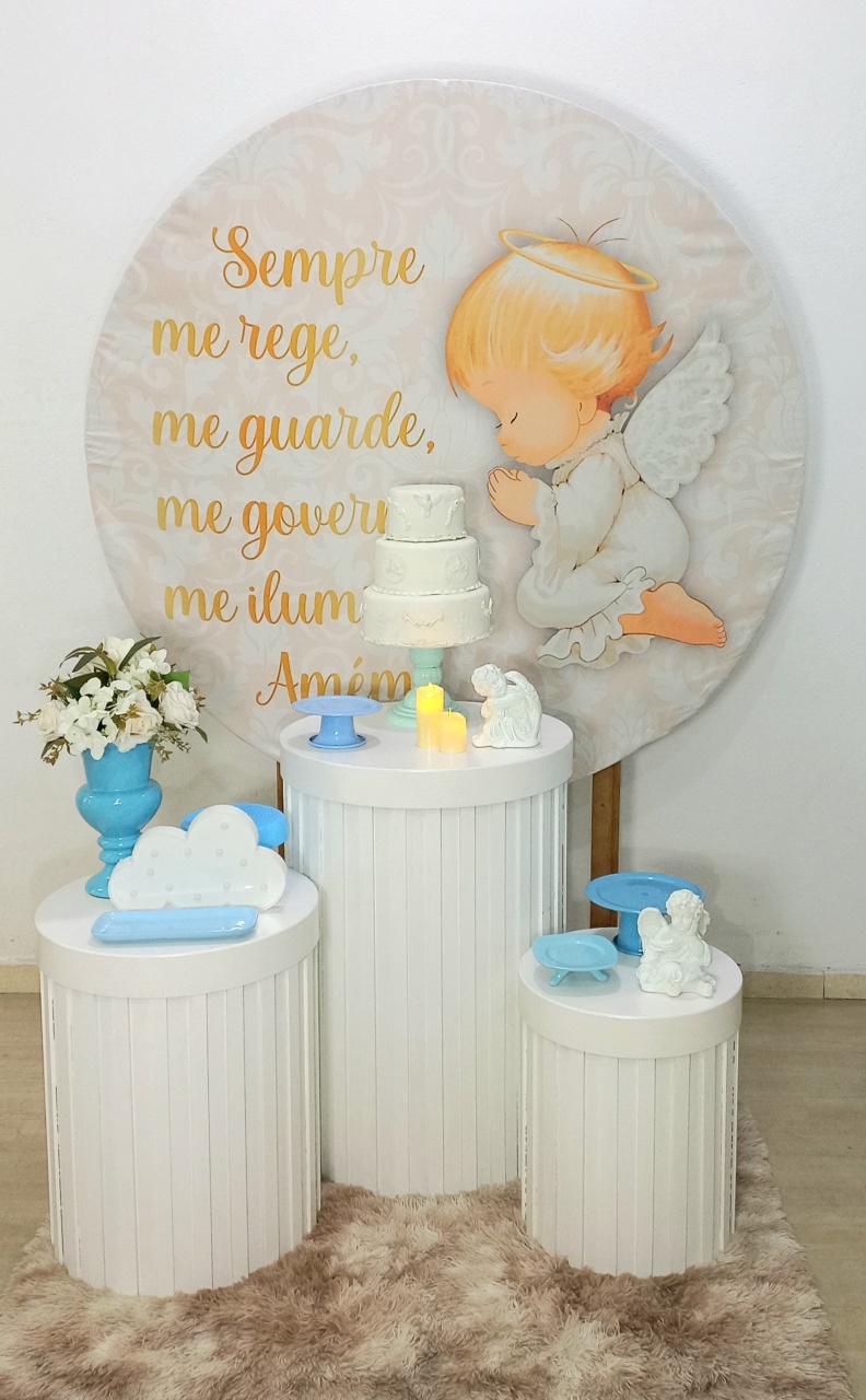 Kit Carinho Batizado Anjo - Decorar  Festas e Locacoes