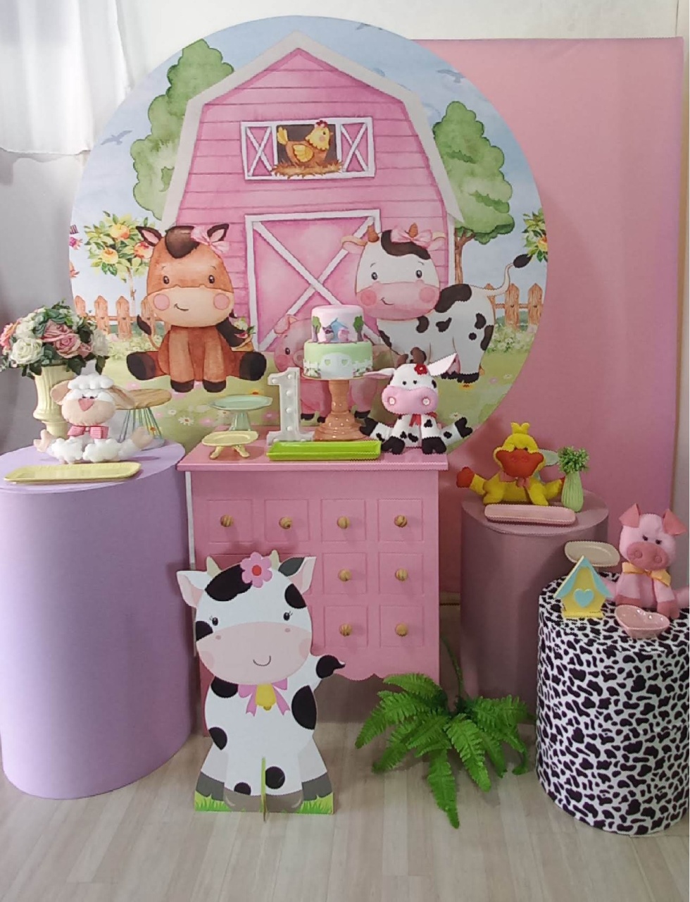 Fazendinha Rosa 2 - Decorar  Festas e Locacoes