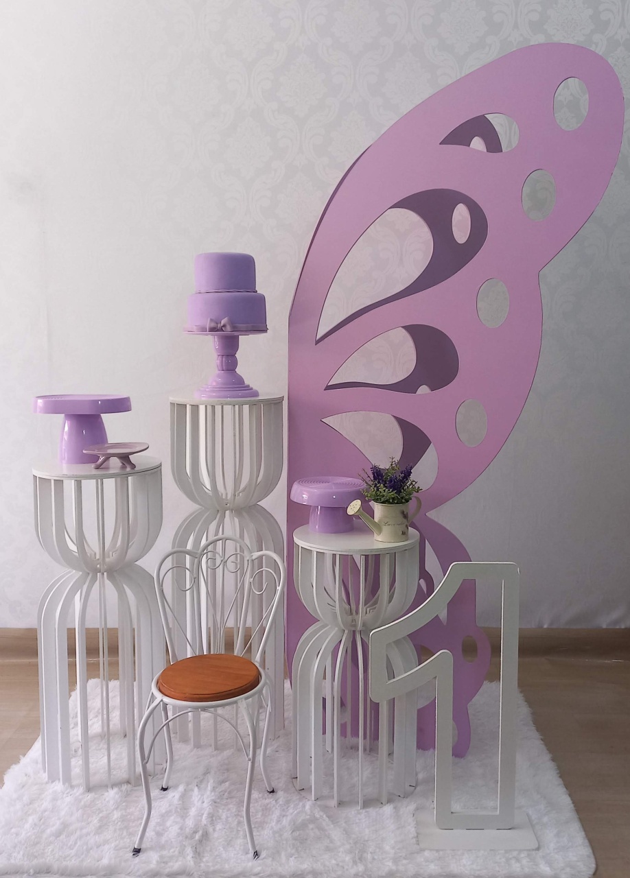 Borboleta Lilas Especial  - Decorar  Festas e Locacoes