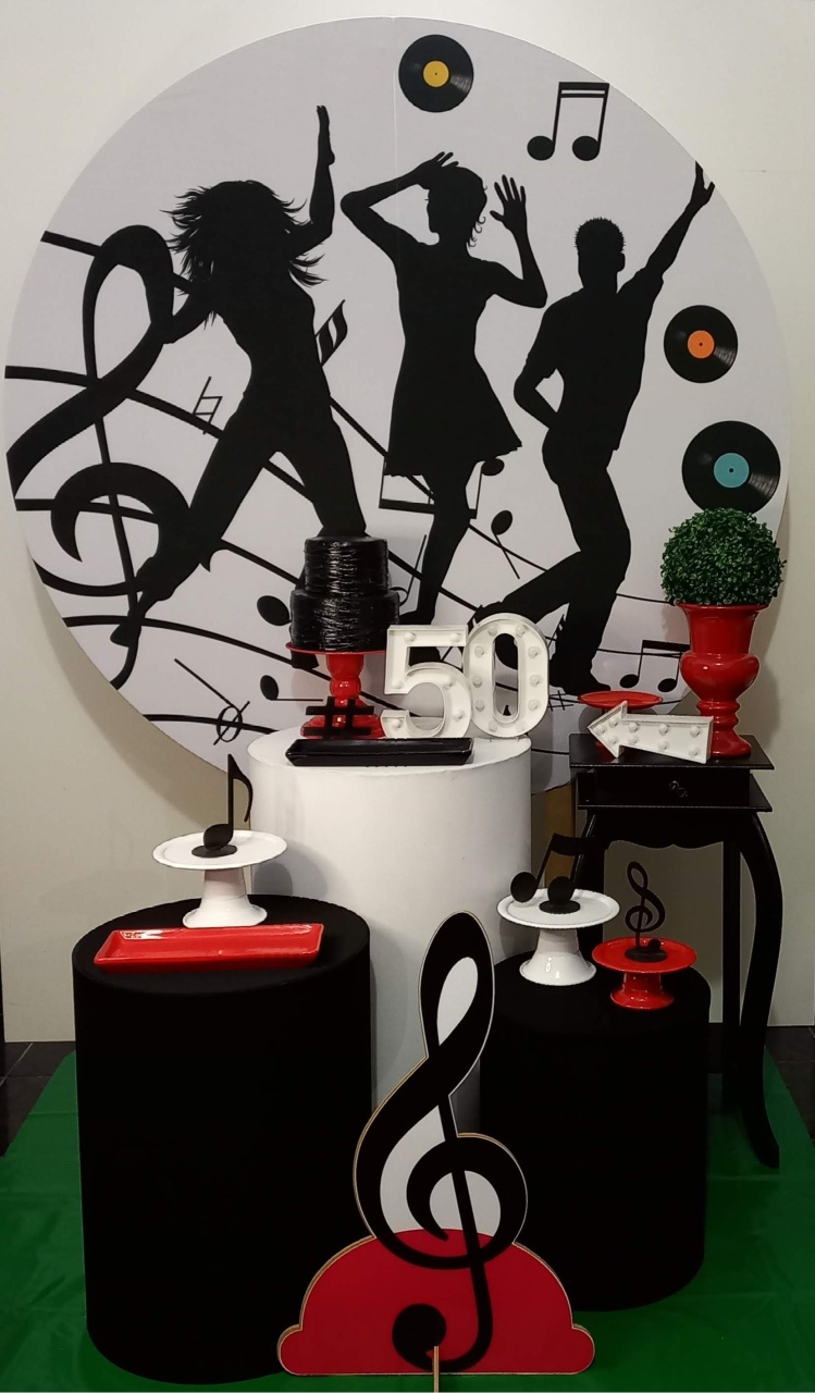 Dancante Preto E Branco Carinho  - Decorar  Festas e Locacoes