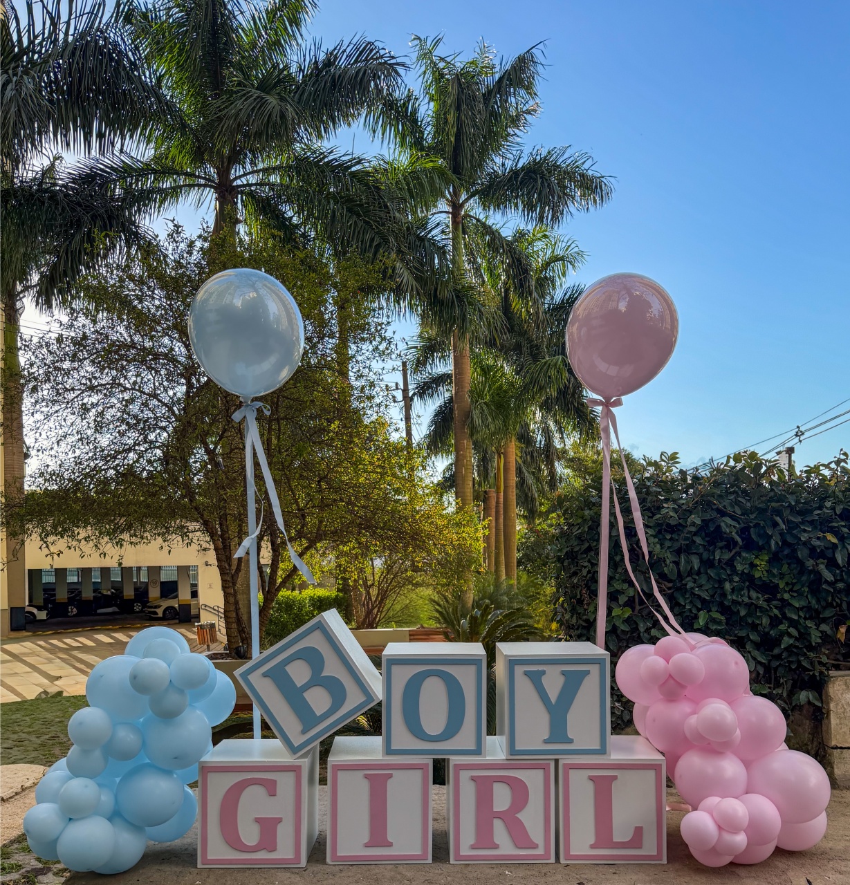 Chá Revelação Cubo Boy & Girl - Tetris Festa 