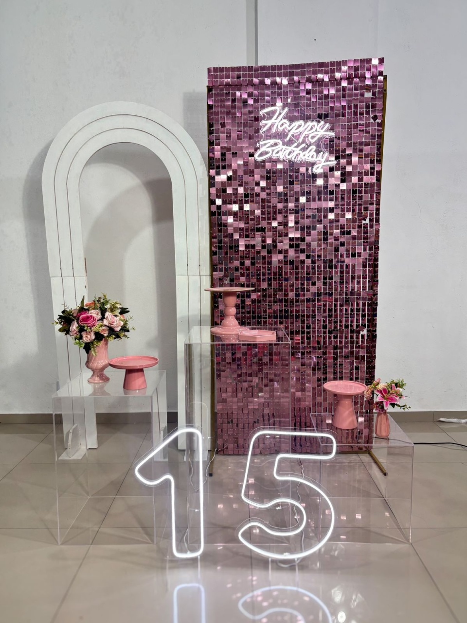Festa 15 Anos Rosa  - Debutante  - Tetris Festa 