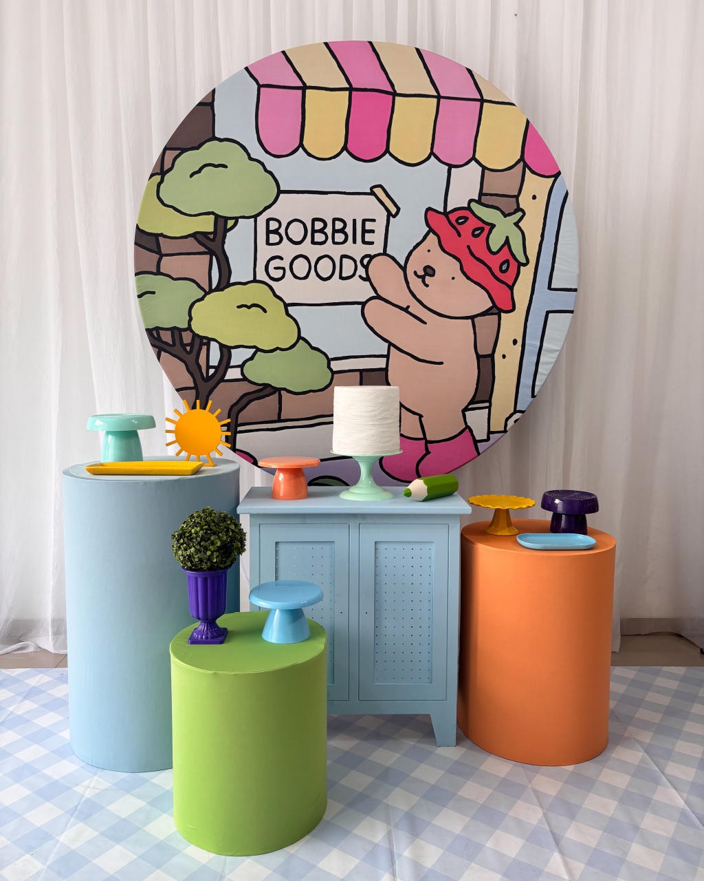   Bobbie Goods Azul - Ouro    - Tetris Festa 