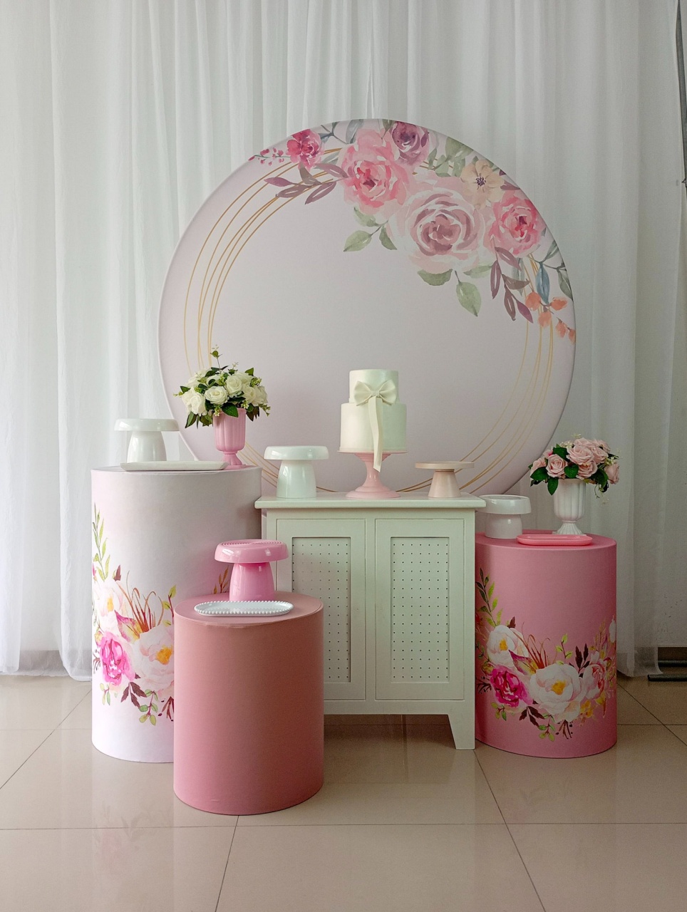 Rose Floral - Ouro   - Tetris Festa 
