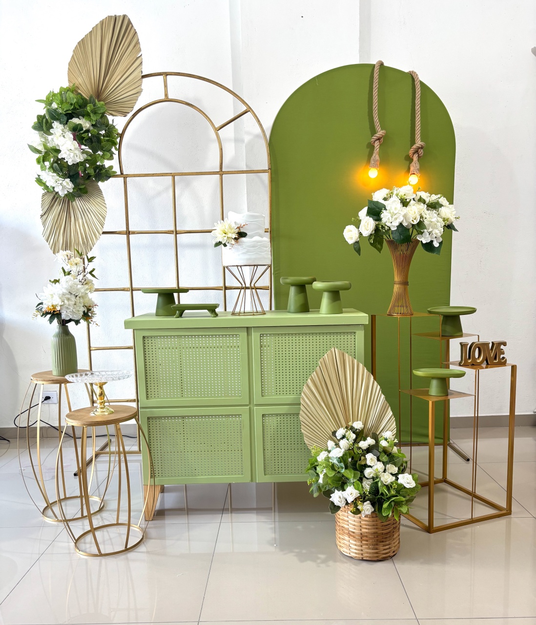 Casamento Verde Oliva - Tetris Festa 