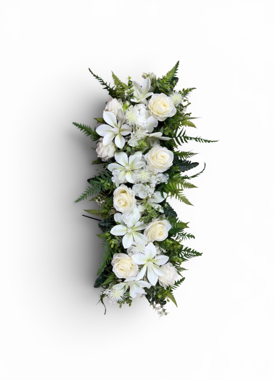 Arranjo Floral Branco Gg - Lindo Detalhe - Tetris Festa 