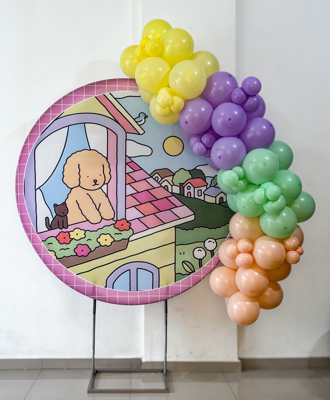 Arco de Balão M - Encanto - Tetris Festa 