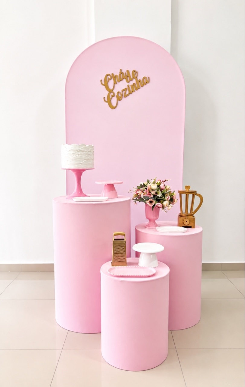 Chá de Cozinha Rosa  - Tetris Festa 