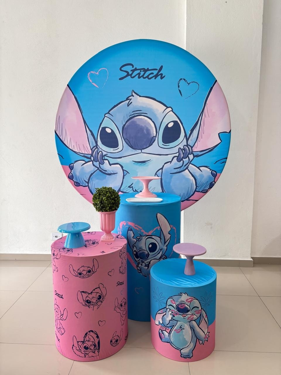 Stitch Love Azul - Promocional - Tetris Festa 