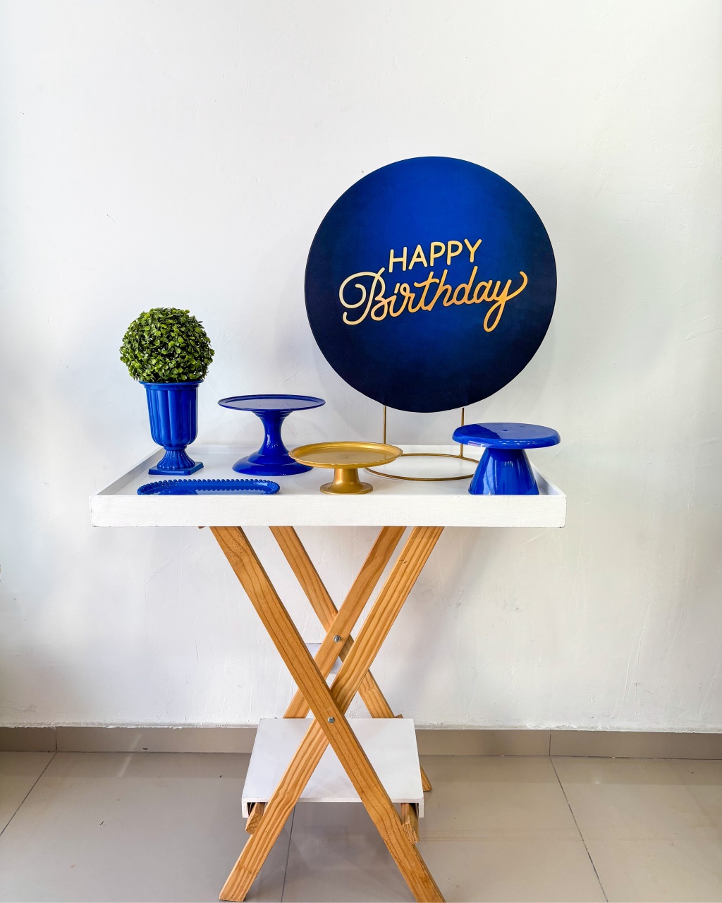 Mini Kit - Happy Birthday Azul  - Tetris Festa 
