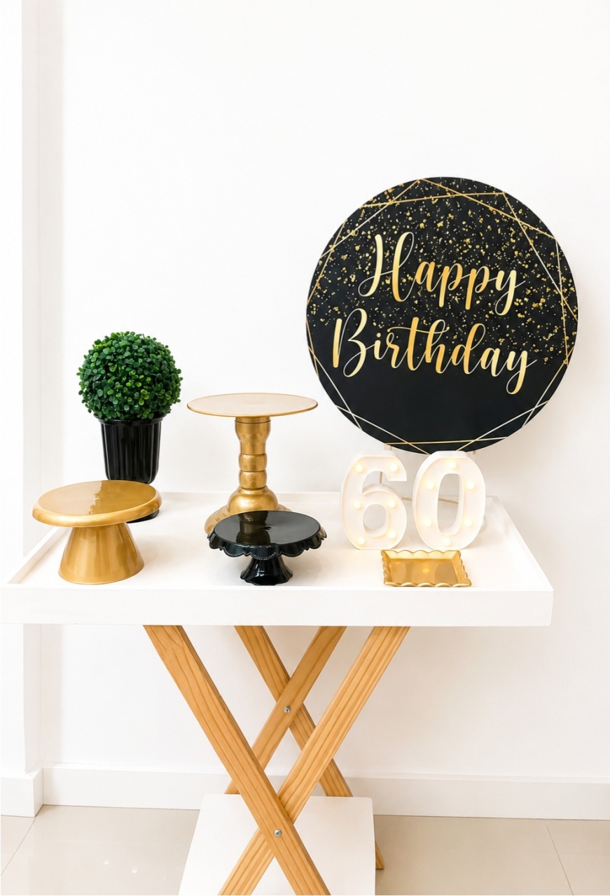 Mini Kit - Preto E Dourado - Tetris Festa 