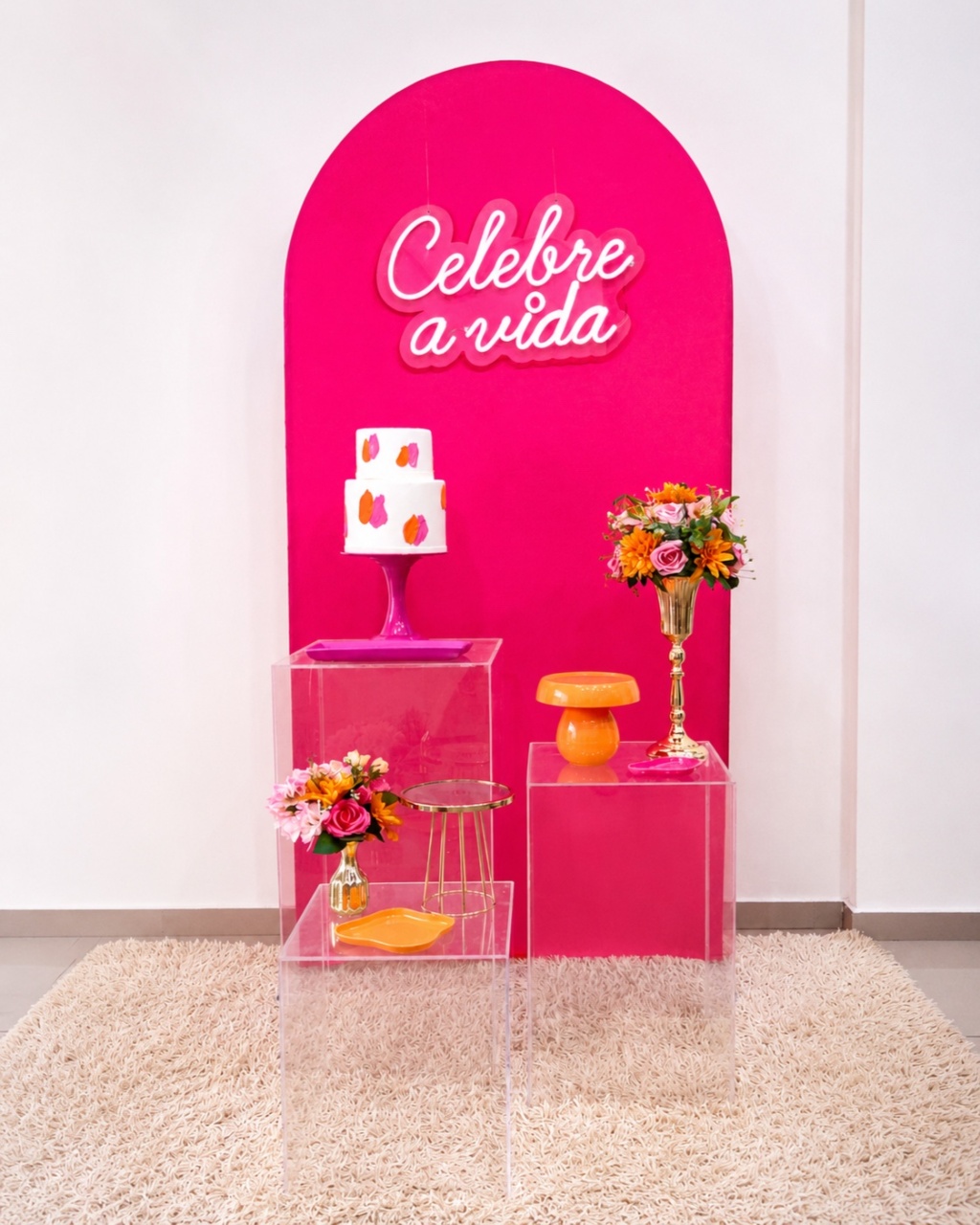 Celebre A Vida Pink - Adulto - Tetris Festa 