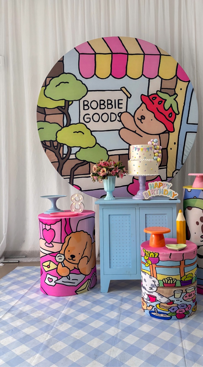 Bobbie Goods Rosa - Prata   - Tetris Festa 